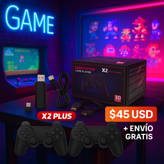Consola Retro X2 Plus 4K – +50 Emuladores y hasta 256GB