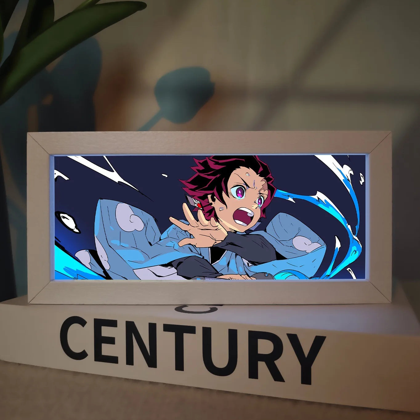 Lámpara LED 3D Demon Slayer – Caja de luz acrílica