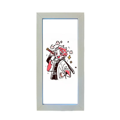 Lámpara LED 3D Demon Slayer – Caja de luz acrílica