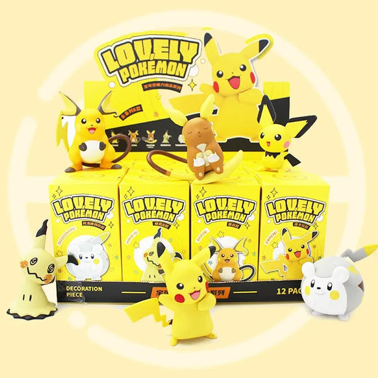 Figuras de Acción Pokémon - Pikachu, Raichu, Mimikyu y Togedemaru