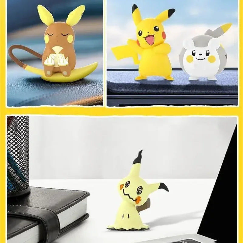 Figuras de Acción Pokémon - Pikachu, Raichu, Mimikyu y Togedemaru