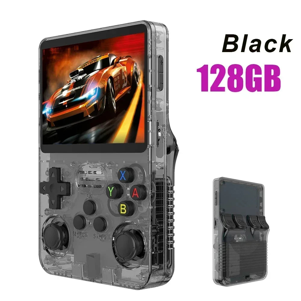 🎮 R36S Consola Retro Portátil 3.5” IPS | 64GB/128GB, 15000 Juegos, Linux ArkOS, PS1/GBA/NES
