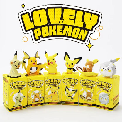 Figuras de Acción Pokémon - Pikachu, Raichu, Mimikyu y Togedemaru