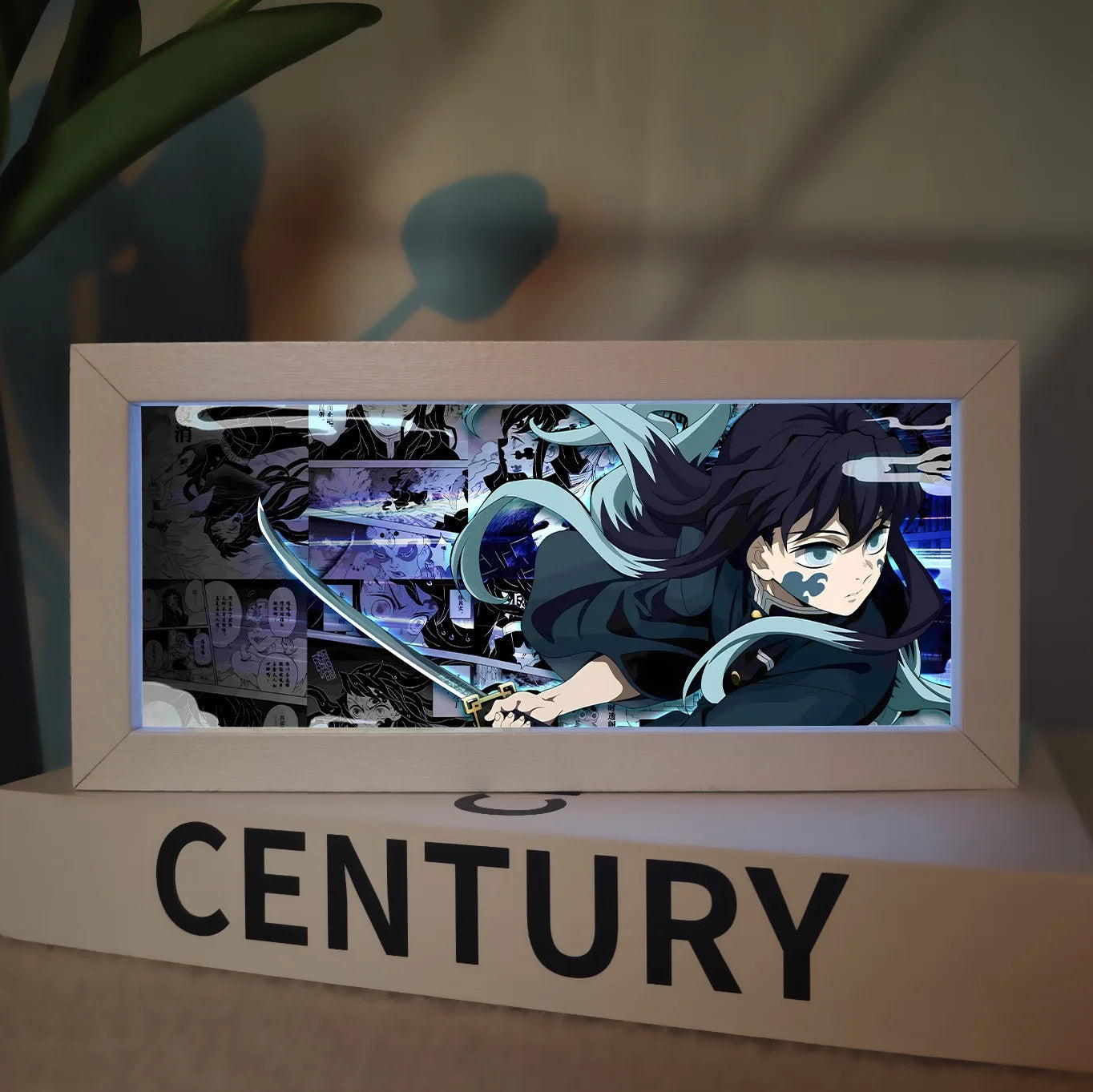 Lámpara LED 3D Demon Slayer – Caja de luz acrílica