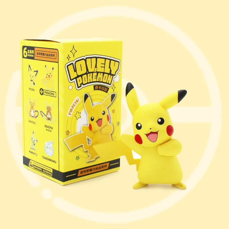 Figuras de Acción Pokémon - Pikachu, Raichu, Mimikyu y Togedemaru