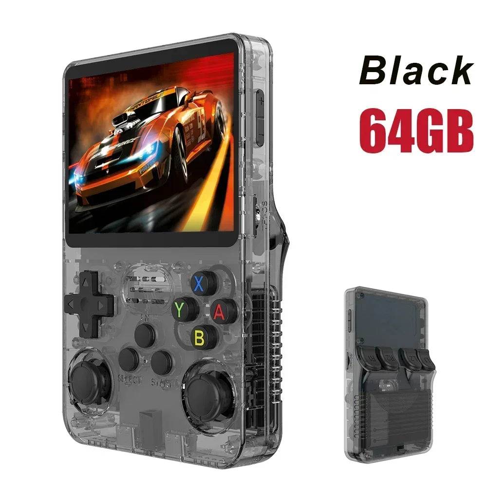 🎮 R36S Consola Retro Portátil 3.5” IPS | 64GB/128GB, 15000 Juegos, Linux ArkOS, PS1/GBA/NES