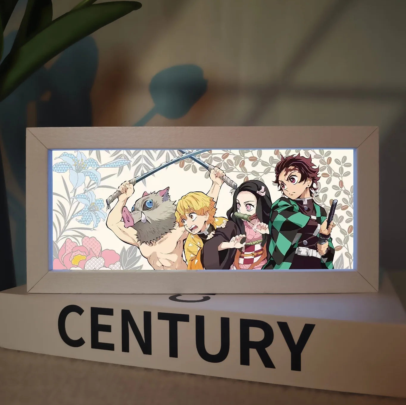 Lámpara LED 3D Demon Slayer – Caja de luz acrílica