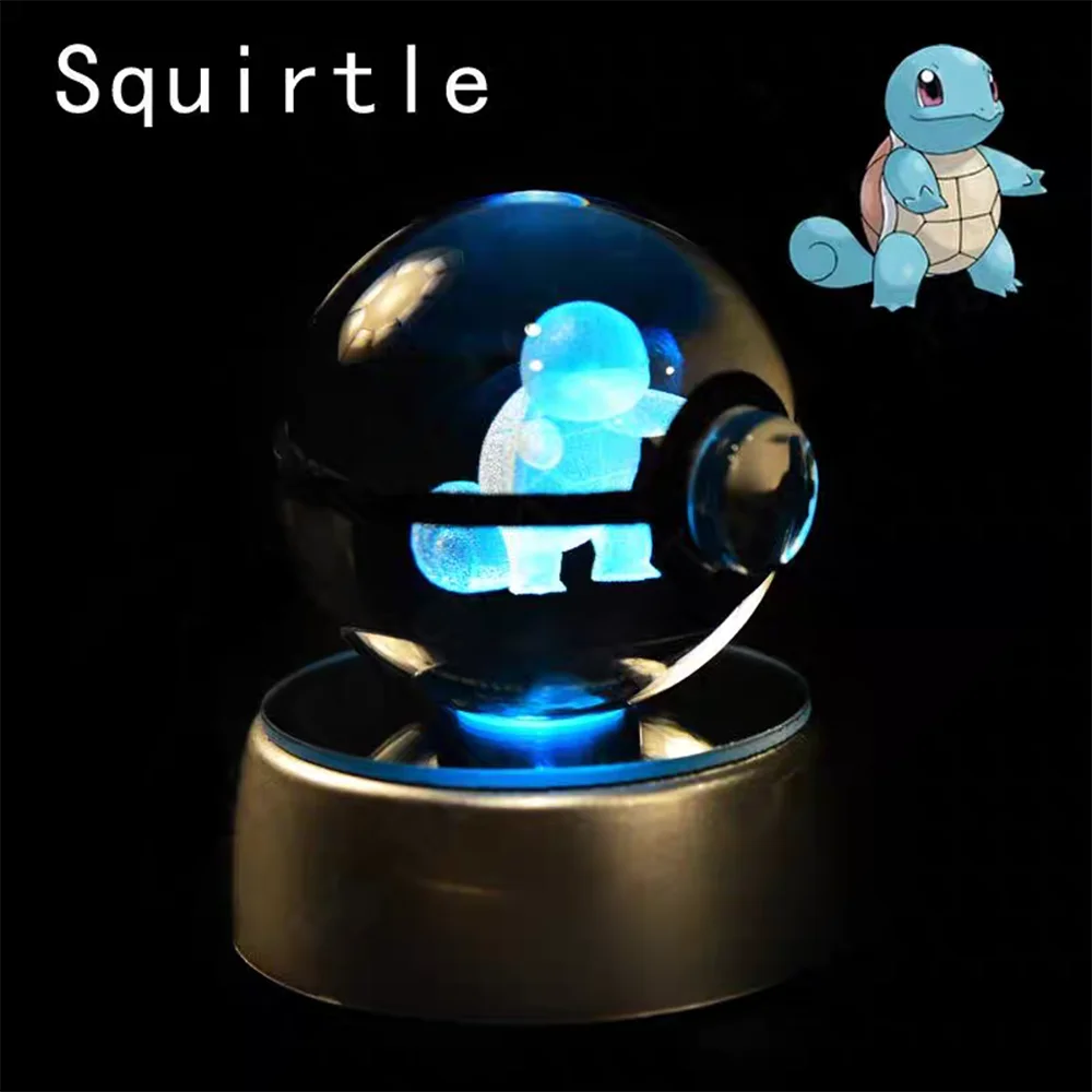 Atrapa la magia de Pokémon en tu propia Pokémon Cristal 3D 8CM con Base LED