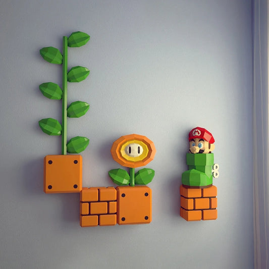 🍄 MINISO Disney Super Marioed Paper Model 3D