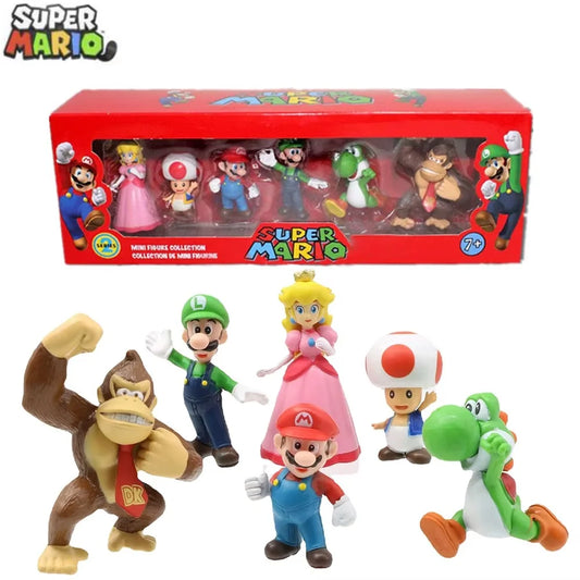 Set de 6 Figuras Super Mario Bros