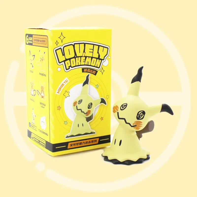 Figuras de Acción Pokémon - Pikachu, Raichu, Mimikyu y Togedemaru